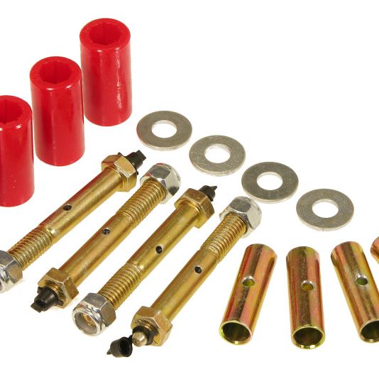 Prothane 55-75 Jeep CJ5/7 Front & Rear Main Spring Eye Bushings - Red - SMINKpower Performance Parts PRO1-1015 Prothane
