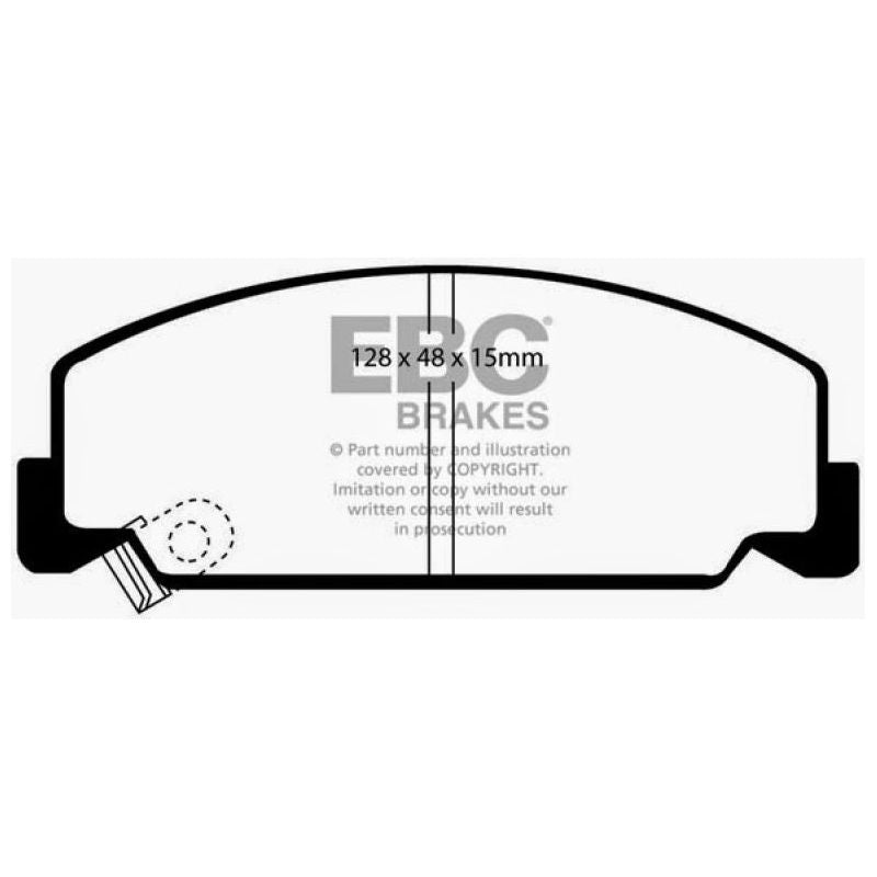 EBC 84-85 Honda Accord Sedan 1.8 Greenstuff Front Brake Pads-Brake Pads - Performance-EBC-EBCDP2911-SMINKpower Performance Parts