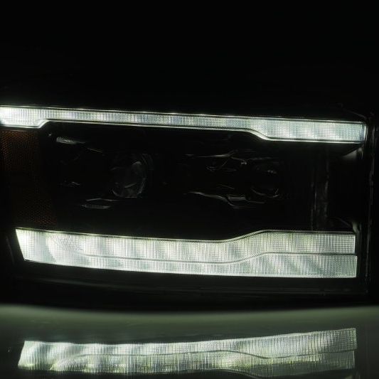 AlphaRex 06-08 Dodge Ram 1500HD LUXX LED Projector Headlights Plank Style Chrome w/Seq Signal/DRL - SMINKpower Performance Parts ARX880534 AlphaRex