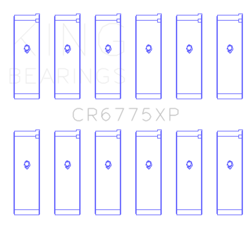 King Nissan VQ35DE (Size STD) Performance Rod Bearing Set-Bearings-King Engine Bearings-KINGCR6775XP-SMINKpower Performance Parts