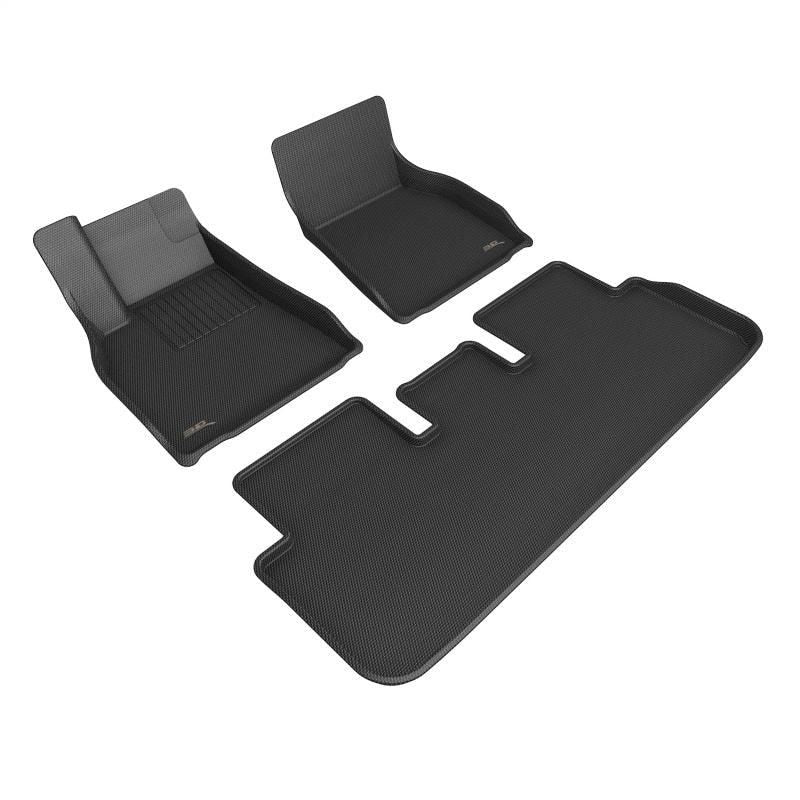 3D MAXpider 21-22 Tesla Model S Kagu 1st & 2nd Row Floormats - Black - SMINKpower Performance Parts ACEL1TL03801509 3D MAXpider