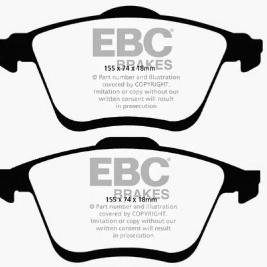 EBC 06-09 Mazda 6 2.3 Turbo (Mazdaspeed) Redstuff Front Brake Pads-Brake Pads - Performance-EBC-EBCDP31773C-SMINKpower Performance Parts