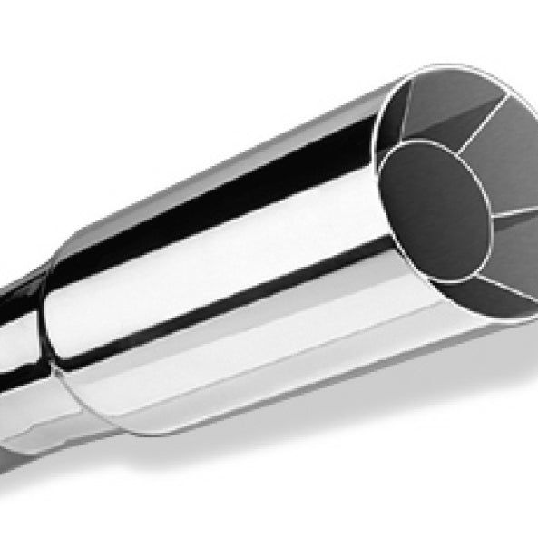 Borla Universal Polished Tip Single Round Intercooled (inlet 2in. Outlet 2 1/2in)-Tips-Borla-BOR20102-SMINKpower Performance Parts