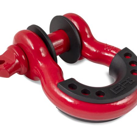 Body Armor 4x4 3/4in Red D-Ring with Black Isolators Single - SMINKpower Performance Parts BOD3204 Body Armor 4x4