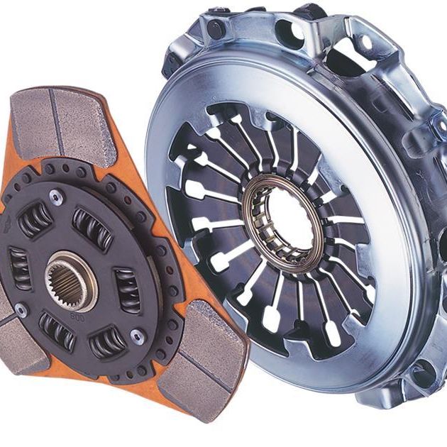 Exedy 2002-2006 Acura RSX Base L4 Stage 2 Cerametallic Clutch Thick Disc Incl. HF02 Lightweight FW - SMINKpower Performance Parts EXE08951FW Exedy