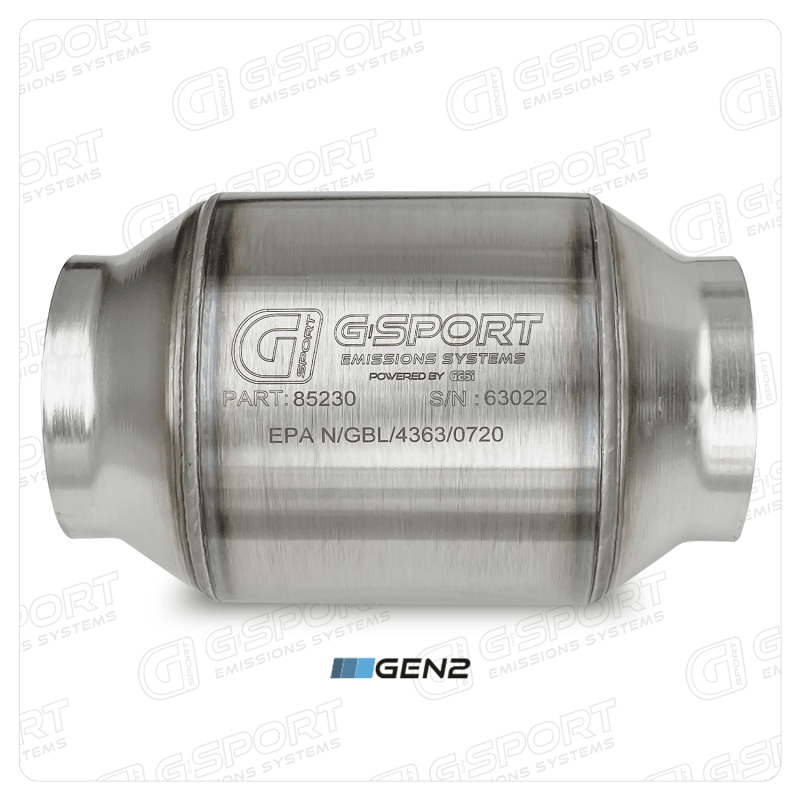GESI G-Sport 400 CPSI GEN 2 EPA Compliant 3.0in Inlet/Out Catalytic Converter-4.5in x 4in 500-850HP - SMINKpower Performance Parts GSP85230 G-Sport