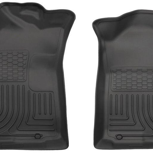 Husky Liners 05-15 Toyota Tacoma Crew/Extended/Standard Cab WeatherBeater Front Black Floor Liners-Floor Mats - Rubber-Husky Liners-HSL13941-SMINKpower Performance Parts