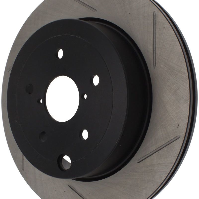 StopTech Power Slot 08-10 Subaru Impreza STi Rear Right Slotted Rotor-Brake Rotors - Slotted-Stoptech-STO126.47030SR-SMINKpower Performance Parts