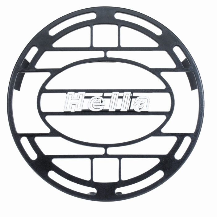 Hella Stone Shield Round Plastic Black Hella Logo Light Cover - SMINKpower Performance Parts HELLA148995001 Hella