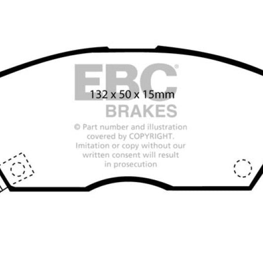 EBC 90-92 Honda Civic CRX 1.6 Si Yellowstuff Front Brake Pads - SMINKpower Performance Parts EBCDP4706R EBC