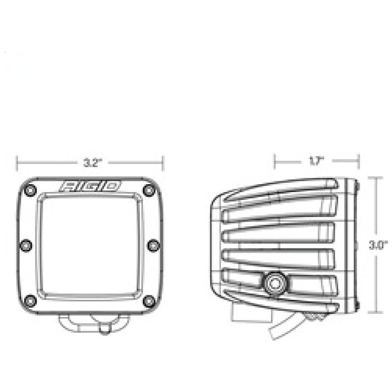 Rigid Industries D-Series SAE Fog Yellow/White Pair - SMINKpower Performance Parts RIG50482 Rigid Industries