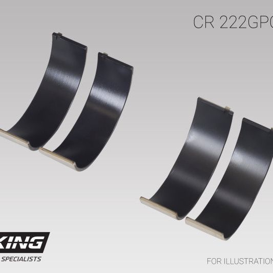 King BMW N55B30A Sputter Replacement (Size STD) Rod Bearing Set (2 Pair)-Bearings-King Engine Bearings-KINGCR222GPC-SMINKpower Performance Parts