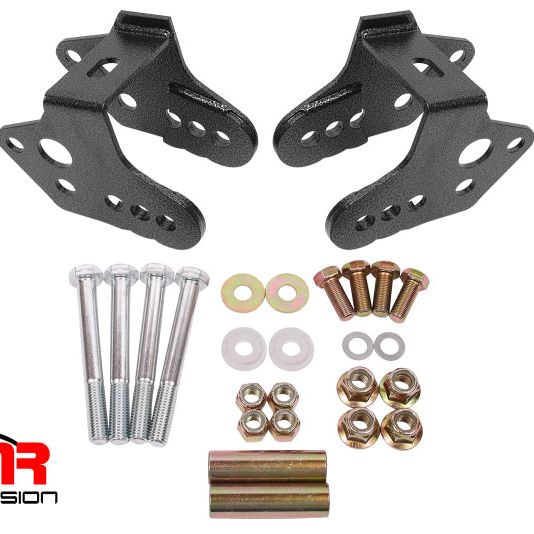 BMR 79-04 Ford Mustang Control Arm Relocation Bracket - Black Hammertone-Control Arms-BMR Suspension-BMRCAB740H-SMINKpower Performance Parts