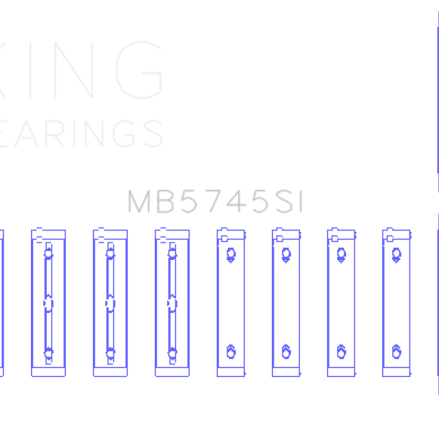King Subaru FA/FB (Size STD) Main Bearing Set-Bearings-King Engine Bearings-KINGMB5745SI-SMINKpower Performance Parts