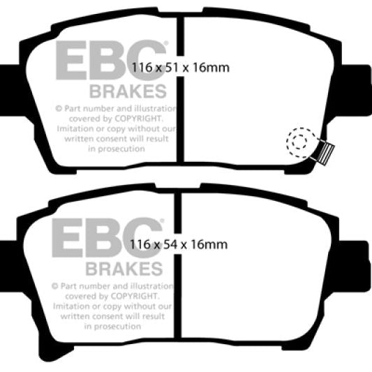 EBC 03-07 Scion XA 1.5 Greenstuff Front Brake Pads - SMINKpower Performance Parts EBCDP21459 EBC