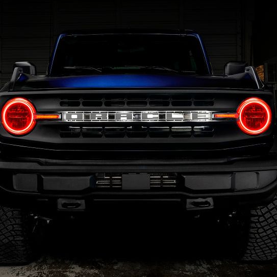 Oracle 21-22 Ford Bronco Headlight Halo Kit w/DRL Bar - Base Headlights ColorSHIFT -w/RF Controller - SMINKpower Performance Parts ORL1471-330 ORACLE Lighting