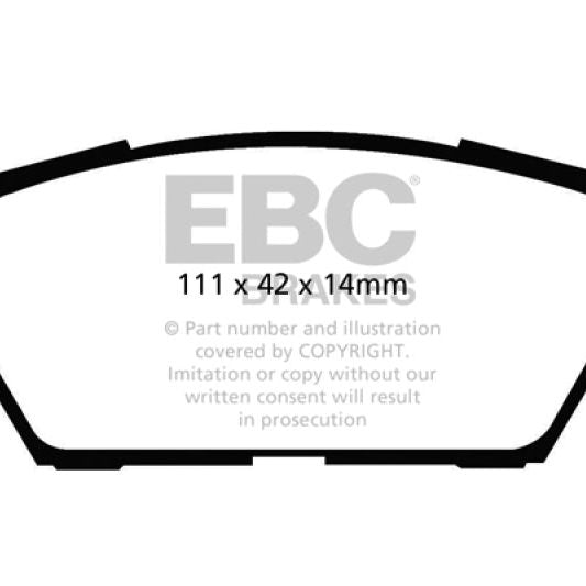 EBC 06-09 Ford Fusion 2.3 Redstuff Rear Brake Pads-Brake Pads - Performance-EBC-EBCDP31766C-SMINKpower Performance Parts