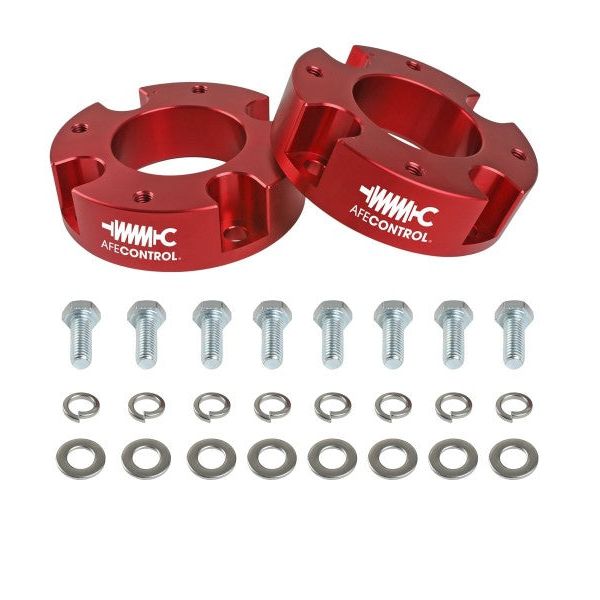 aFe CONTROL 1.875 IN Leveling Kit 22-23 Toyota Tundra - Red - SMINKpower Performance Parts AFE416-72T005-R aFe