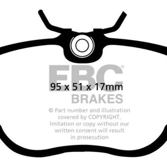 EBC 83-85 BMW 318 1.8 (E30) Yellowstuff Front Brake Pads-Brake Pads - Performance-EBC-EBCDP4779R-SMINKpower Performance Parts