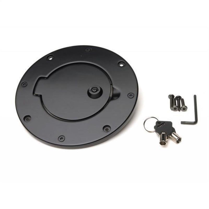 Rampage 1997-2006 Jeep Wrangler(TJ) Billet Style Gas Cover - Black-Fuel Caps-Rampage-RAM85006-SMINKpower Performance Parts