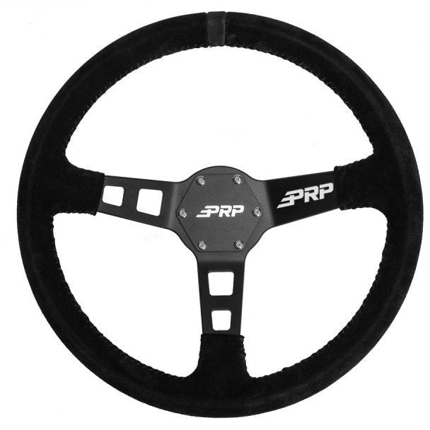 PRP Deep Dish Suede Steering Wheel- Black - SMINKpower Performance Parts PRPG120 PRP Seats
