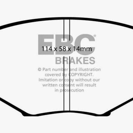 EBC 94-01 Mazda Miata MX5 1.8 Greenstuff Front Brake Pads-Brake Pads - Performance-EBC-EBCDP21002-SMINKpower Performance Parts