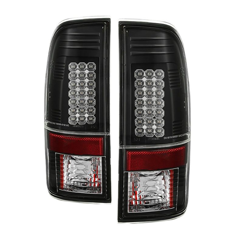 Spyder Ford Super Duty 08-15 LED Tail Lights Black ALT-YD-FS07-LED-BK-Tail Lights-SPYDER-SPY5003898-SMINKpower Performance Parts