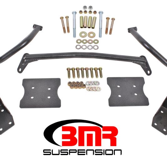 BMR 79-04 Fox Mustang Torque Box Reinforcement Plate Kit(TBR005H And TBR003H) - Black Hammertone-Diff Braces-BMR Suspension-BMRTBR004H-SMINKpower Performance Parts