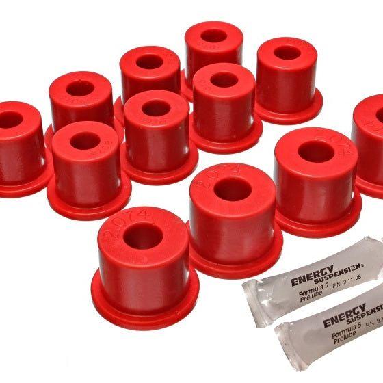 Energy Suspension 80-86 Nissan 720 & Hardbody Pickup 2WD Red Rear Leaf Spring Bushing Set-Bushing Kits-Energy Suspension-ENG7.2101R-SMINKpower Performance Parts