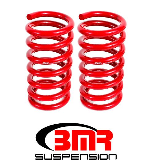 BMR 15-17 S550 Mustang Rear Drag Version Lowering Springs - Red-Lowering Springs-BMR Suspension-BMRSP088R-SMINKpower Performance Parts