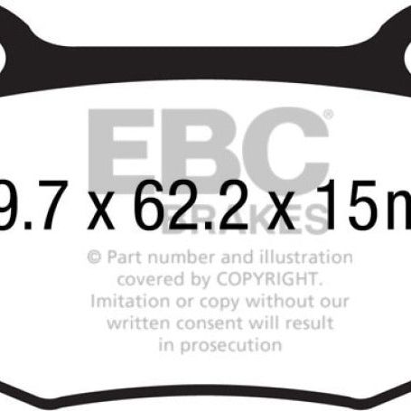 EBC 16+ Cadillac ATS-V 3.6 Twin Turbo Redstuff Rear Brake Pads-Brake Pads - Performance-EBC-EBCDP33023C-SMINKpower Performance Parts