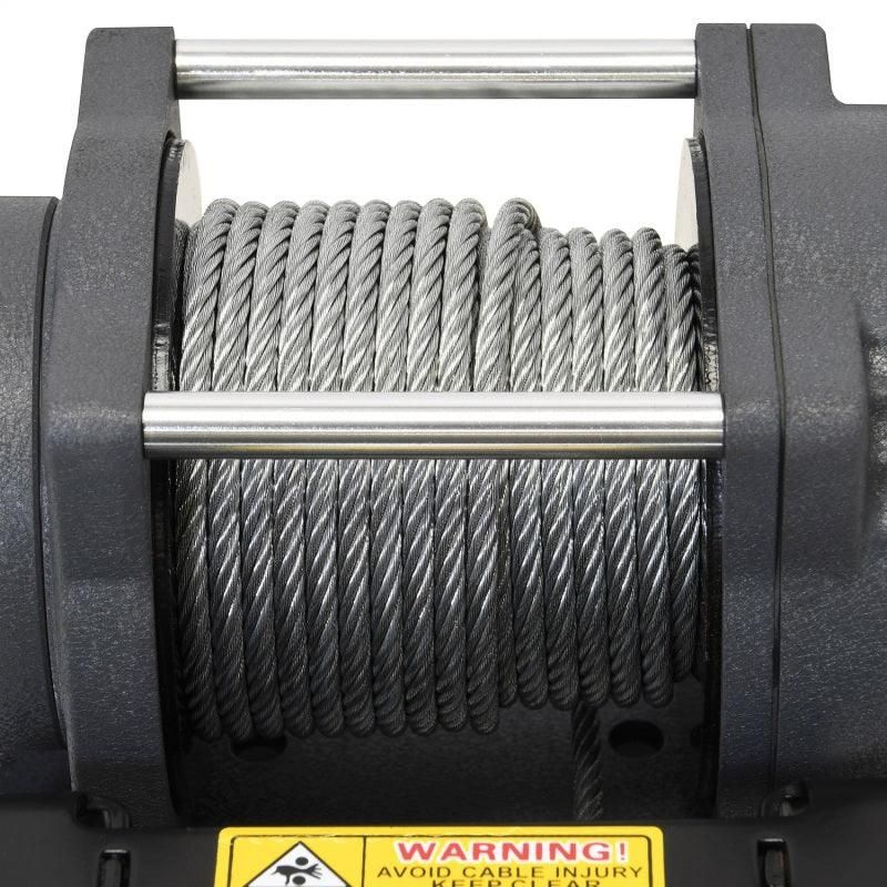 Superwinch 2500 LBS 12V DC 3/16in x 40ft Steel Rope Terra 2500 Winch - Gray Wrinkle - SMINKpower Performance Parts SUW1125260 Superwinch