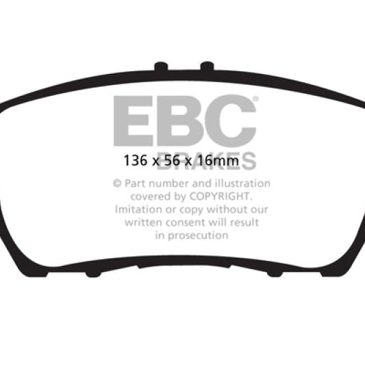 EBC 10-15 Honda CR-Z 1.5LL Hybrid Redstuff Front Brake Pads - SMINKpower Performance Parts EBCDP32041C EBC