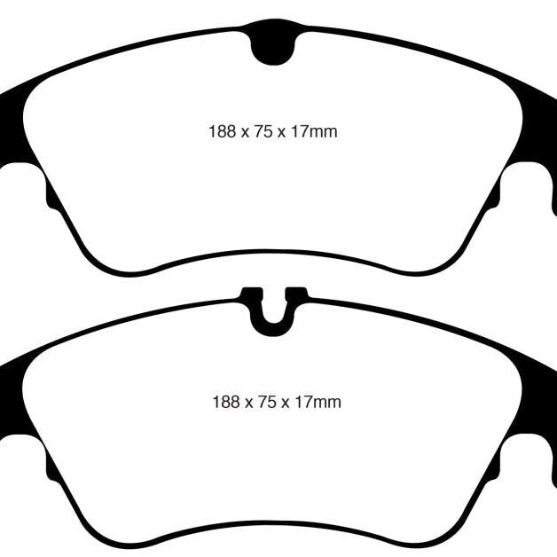 EBC 09-11 Audi A4 2.0 Turbo Yellowstuff Front Brake Pads-Brake Pads - Performance-EBC-EBCDP41986R-SMINKpower Performance Parts