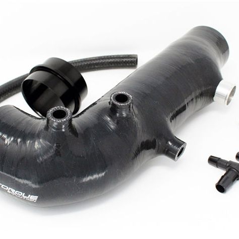 Torque Solution Turbo Inlet Hose Black: 02-07 Subaru WRX / 04-18 STI / 05-09 Legacy GT / 04-13 FTX-Hoses-Torque Solution-TQSTS-SU-463BK-SMINKpower Performance Parts