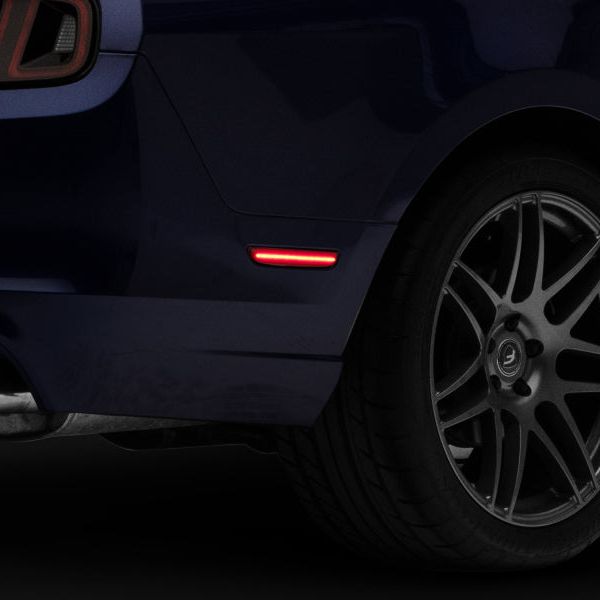 Raxiom 10-14 Ford Mustang Axial Series LED Side Marker Lights (Smoked) - SMINKpower Performance Parts RAX412496 Raxiom