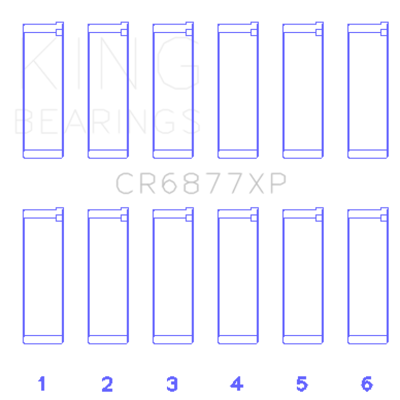 King BMW S54B32 3.2L (Size STD) Performance Rod Bearing Set-Bearings-King Engine Bearings-KINGCR6877XP-SMINKpower Performance Parts