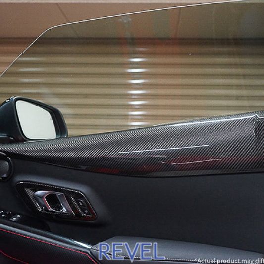 Revel GT Dry Carbon Door Trim Cover 2020 Toyota GR Supra - 2 Pieces - SMINKpower Performance Parts RVL1TR4GT0AT01 Revel