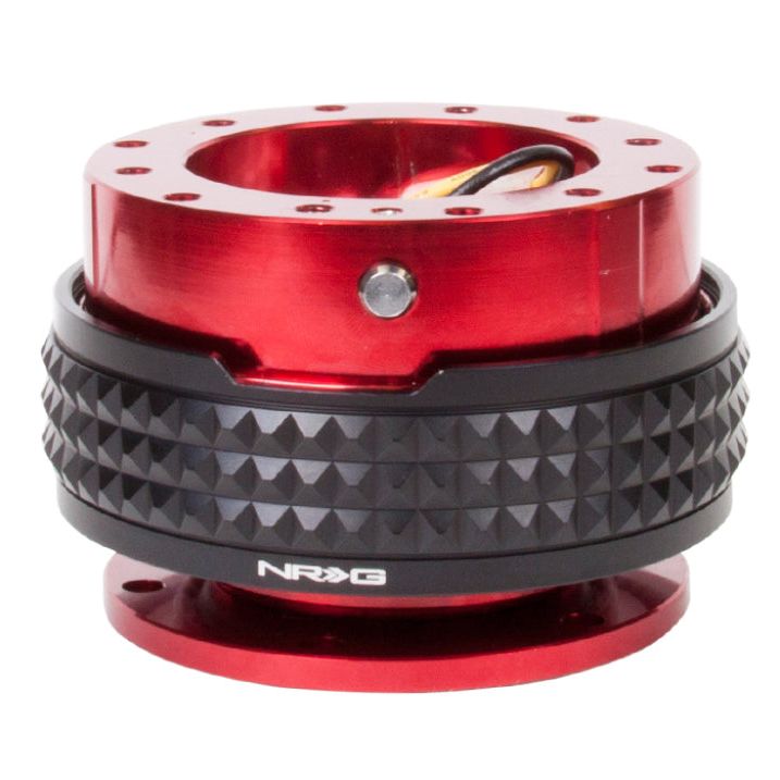 NRG Quick Release Kit - Pyramid Edition - Red Body / Black Pyramid Ring - SMINKpower Performance Parts NRGSRK-210RD/BK NRG