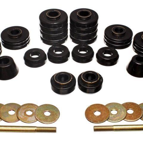 Energy Suspension Black Body Cab Mount Set for 73-80 GM C/K-10/20/30 C/K1500/2500/3500-Bushing Kits-Energy Suspension-ENG3.4140G-SMINKpower Performance Parts