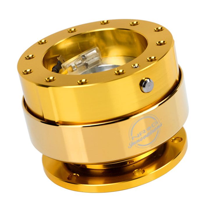 NRG Quick Release - Gold Body/Chrome Gold Ring - SMINKpower Performance Parts NRGSRK-200CG NRG