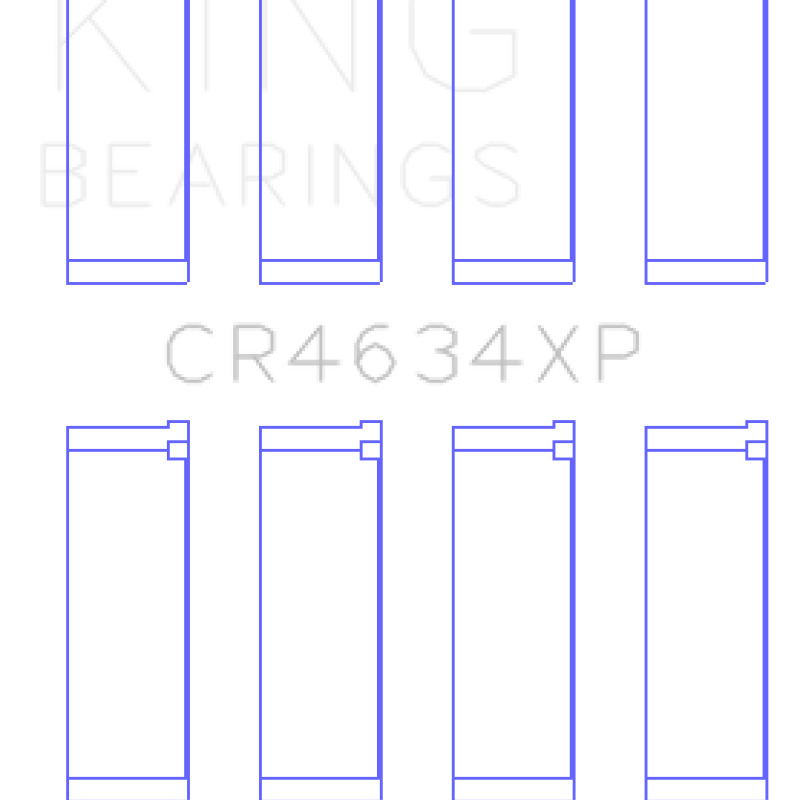 King Hyundai G4KF (Size Standard) Connecting Rod Bearing Set (Set of 4)-Bearings-King Engine Bearings-KINGCR4634XP-SMINKpower Performance Parts