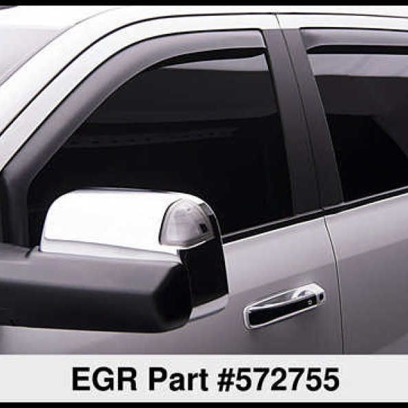 EGR 09-13 Dodge Ram 1500/2500/3500 Crew Cab In-Channel Window Visors - Set of 4 - Matte (572755)-Wind Deflectors-EGR-EGR572755-SMINKpower Performance Parts