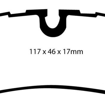 EBC 05-10 Land Rover LR3 4.4 Yellowstuff Rear Brake Pads-Brake Pads - Performance-EBC-EBCDP41542R-SMINKpower Performance Parts