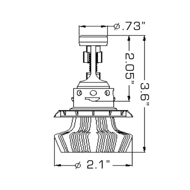 Oracle H13 4000 Lumen LED Headlight Bulbs (Pair) - 6000K - SMINKpower Performance Parts ORL5236-001 ORACLE Lighting