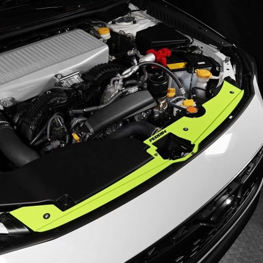 Perrin 22-23 Subaru WRX Radiator Shroud - Neon Yellow - SMINKpower Performance Parts PERPSP-ENG-513NY Perrin Performance