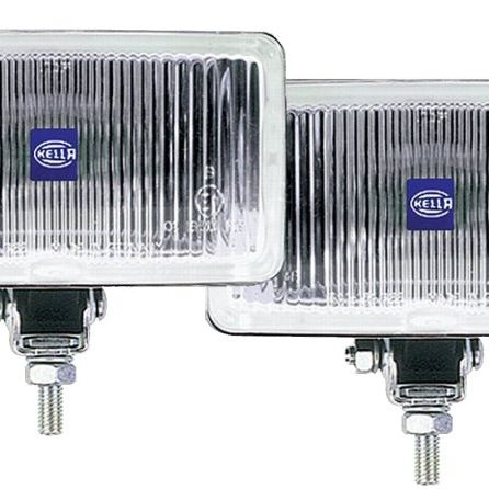 Hella 450 H3 12V SAE/ECE Fog Lamp Kit Clear - Rectangle (Includes 2 Lamps) - SMINKpower Performance Parts HELLA005860601 Hella