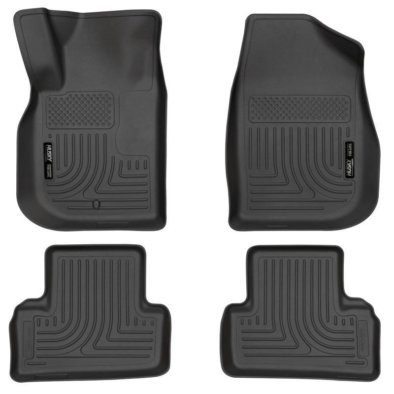 Husky Liners 04-10 Chevrolet Cobalt WeatherBeater Combo Black Floor Liners-Floor Mats - Rubber-Husky Liners-HSL98101-SMINKpower Performance Parts