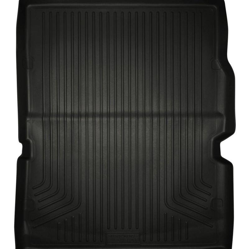 Husky Liners 11-22 Dodge Durango WeatherBeater (Over Folded 3rd Row) Black Rear Cargo Liner-Floor Mats - Rubber-Husky Liners-HSL20421-SMINKpower Performance Parts