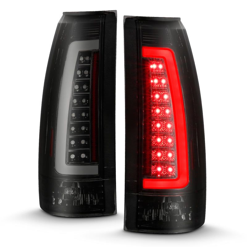 ANZO 1999-2000 Cadillac Escalade LED Taillights Black Housing Smoke Lens Pair-Tail Lights-ANZO-ANZ311345-SMINKpower Performance Parts